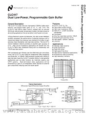 CLC417AJE datasheet pdf National Semiconductor