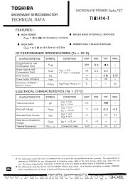 TIM1414-7 datasheet pdf TOSHIBA