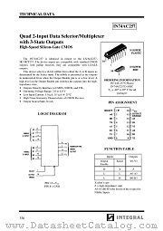 IN74AC257N datasheet pdf INTEGRAL Semiconductor Devices