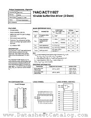 74AC11827 datasheet pdf Philips