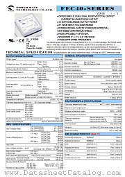 FEC40-12D12 datasheet pdf Power Mate Technology