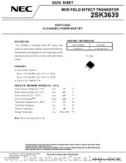 2SK3639 datasheet pdf NEC
