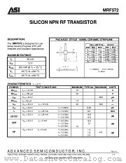 MRF572 datasheet pdf Advanced Semiconductor