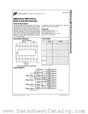 MM54HC42N datasheet pdf National Semiconductor