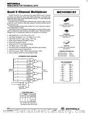 MC74VHC157D datasheet pdf ON Semiconductor