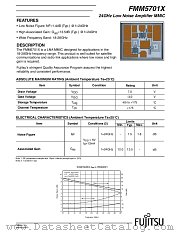FMM5701X datasheet pdf Fujitsu Microelectronics