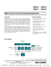 EM8471 datasheet pdf etc