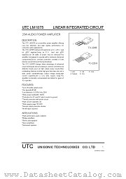 UTCLM1875 datasheet pdf Unisonic Technologies