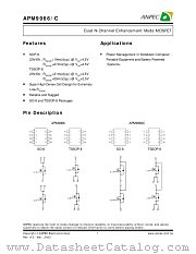 APM9966OC-TR datasheet pdf ANPEC Electronics Corporation