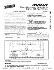 MAX2105CWI datasheet pdf MAXIM - Dallas Semiconductor
