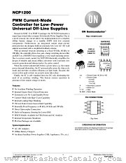 NCP1200D100R2G datasheet pdf ON Semiconductor