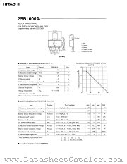 2SB1000A datasheet pdf Hitachi Semiconductor