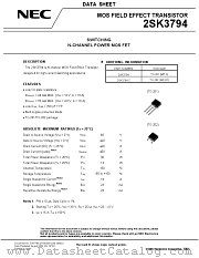 2SK3794 datasheet pdf NEC
