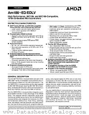 AM186EDLV-33VC/W datasheet pdf Advanced Micro Devices