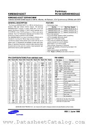 KMM366S1623CT-GL datasheet pdf Samsung Electronic