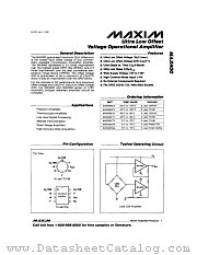 MAX400MTV datasheet pdf MAXIM - Dallas Semiconductor