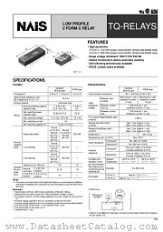 TQ2H-48V datasheet pdf Matsushita Electric Works(Nais)