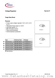 TLE4117DV33 datasheet pdf Infineon