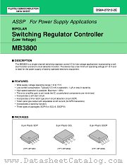 MB3800PF datasheet pdf Fujitsu Microelectronics