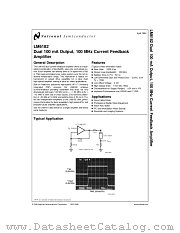 LM6182AMJ/883 datasheet pdf National Semiconductor