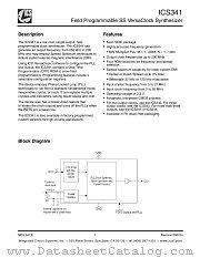 ICS341MLF datasheet pdf Integrated Circuit Solution Inc