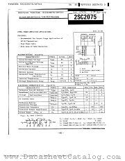 2SC2075 datasheet pdf TOSHIBA