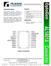 AL1401 datasheet pdf Alesis Semiconductor