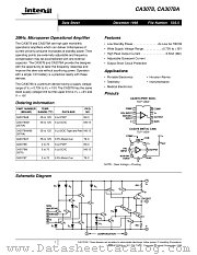 CA3078A datasheet pdf Intersil