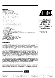 T89C5115-SISIM datasheet pdf Atmel