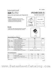 IRG4BC30SS datasheet pdf International Rectifier