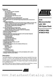 AT89C51RB2-SLSCM datasheet pdf Atmel
