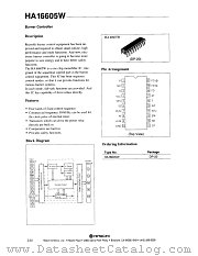 HA16605W datasheet pdf Hitachi Semiconductor