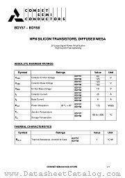 BDY58 datasheet pdf Comset Semiconductors