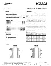 HI3306 datasheet pdf Intersil