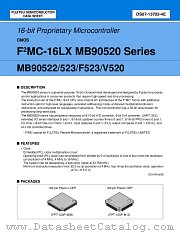 MB90523PFF datasheet pdf Fujitsu Microelectronics