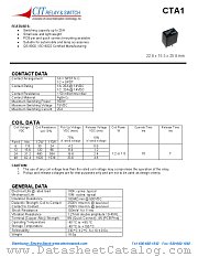 CTA11CSP241.5 datasheet pdf CIT Relay & Switch