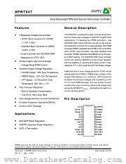 APW7047KC-TU datasheet pdf ANPEC Electronics Corporation
