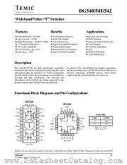 DG540AP/883 datasheet pdf TEMIC