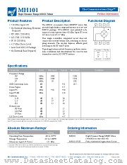 MH101 datasheet pdf WJ Communications