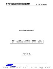 KFM1G16Q2M-DED6 datasheet pdf Samsung Electronic