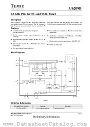 U6209B datasheet pdf TEMIC