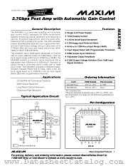 MAX3861EGG datasheet pdf MAXIM - Dallas Semiconductor