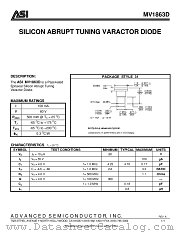 MV1863D datasheet pdf Advanced Semiconductor