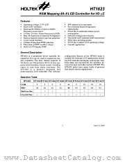 HT1622 datasheet pdf Holtek Semiconductor