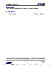 K6F4008U2G-F datasheet pdf Samsung Electronic