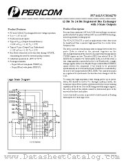 PI74ALVCH16270 datasheet pdf Pericom Technology