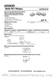 G3VM-351HTR datasheet pdf OMRON Electronics