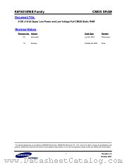 K6F8016R6B datasheet pdf Samsung Electronic