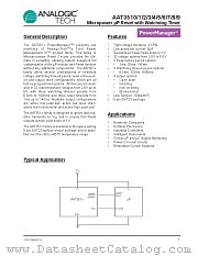 AAT3519IGV-2.70-B-A-T1 datasheet pdf ANALOGIC TECH