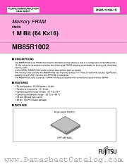 MB85R1002PFTN datasheet pdf Fujitsu Microelectronics